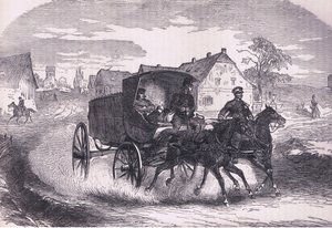 Posto militar prussiano, Cassells History of the War between France and Germany publicado por Cassell and Company Limited, c.1890 (litho) de German School