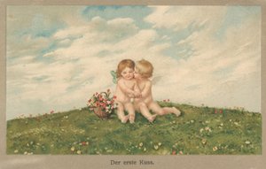 Putti beijando de German School