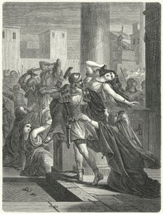 Violação das mulheres Sabine (gravura) de German School