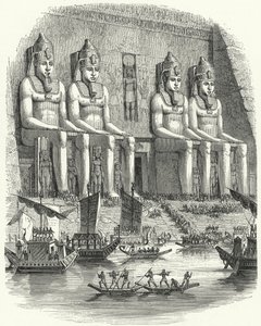 Festival religioso no Antigo Egipto (gravura) de German School