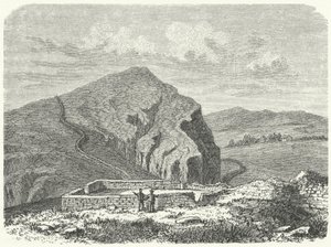 Restos da Muralha de Severus, a norte da Muralha de Adriano (gravura) de German School