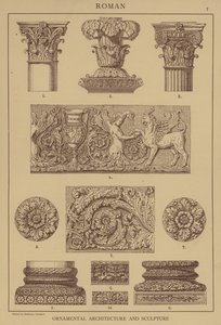 Arquitetura e escultura romana e ornamental de German School