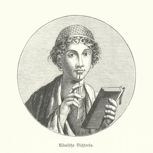 Poetisa romana (gravura) de German School