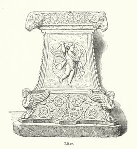 Altar religioso romano (gravura) de German School