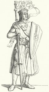 Rudolf dos Habsburgos, Rei da Alemanha (gravura) de German School