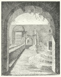 Ruínas do Pequeno Teatro em Pompeia (gravura) de German School