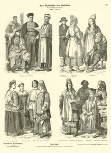 Trajes russos, final do século XIX de German School