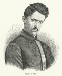 Sandor Petofi, poeta húngaro (litho) de German School