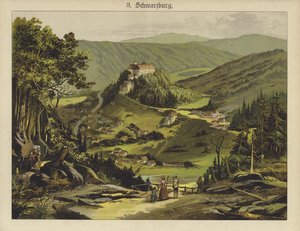Schwarzburg (cor litho) de German School