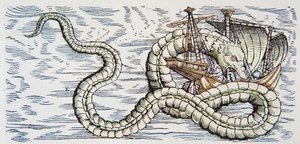 Serpente marinha ataca um navio de German School