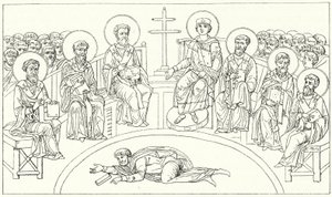 Segundo Conselho de Nicaea, 787 (gravura) de German School