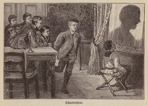 Jogo de sombras (gravura) de German School