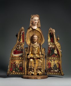 Santuário da Virgem, c.1300 (madeira dourada) de German School