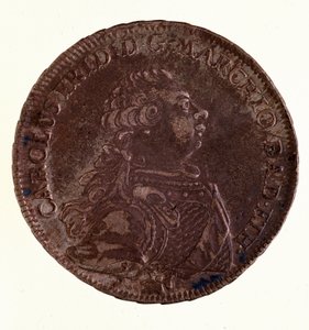 Talismã de prata (talismã) de Charles Frederick, Grão-Duque de Baden (1728-1811) (Charles I de Baden) 1766 Diam. 3,9 cm Nápoles, museo arqueológico de German School
