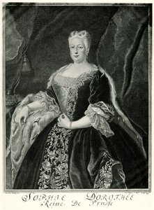 Sophie Dorothea, Rainha da Prússia (1687-1757) (fototipo) de German School