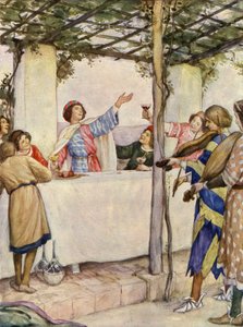 São Francisco a gozar os prazeres da juventude (litografia a cores) de German School