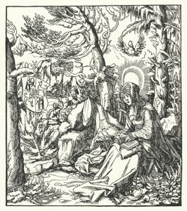 Santa Ida de Lorena (c1040-1113) (gravura) de German School
