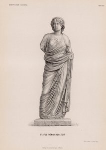 Estátua do período romano de Olímpia, Grécia (gravura) de German School