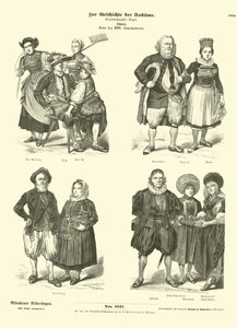 Trajes suíços, final do século XVIII