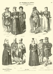 Trajes suíços, meados do século 17 de German School
