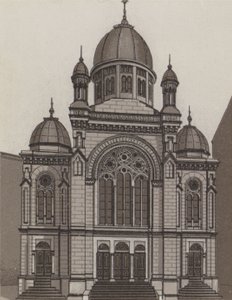 Sinagoga (litho) de German School