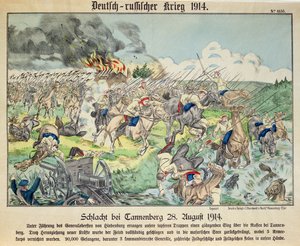 A Batalha de Tannenberg, 24 de agosto de 1914
