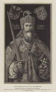O Imperador Carlos Magno (gravura) de German School
