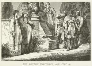 A Imperatriz Theophano e Otto II de German School