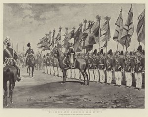 As Manobras do Exército Alemão perto de Stettin (litho) de German School