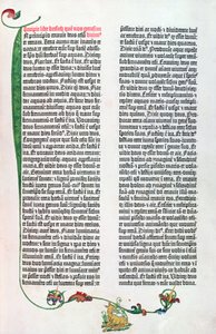 A Bíblia de Gutenberg, Mainz c.1450-55 de German School