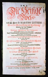 A Bíblia Sagrada, vol. I. 1681 de German School