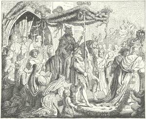 O Santo Imperador Romano Carlos IV a entrar em Lubeck de German School