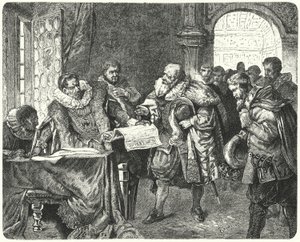 O Santo Imperador Romano Rudolf II concedeu aos protestantes boêmios maior liberdade religiosa em sua Carta de Majestade de German School