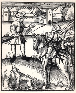 O cavaleiro e o camponês de German School