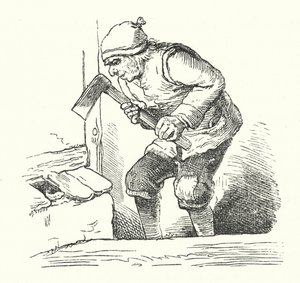 O Homem e a Cobra (gravura) de German School