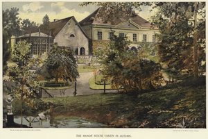O Manor House Varzin no outono de German School