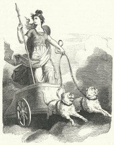 A deusa nórdica Freyja (gravura) de German School