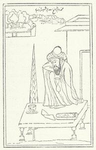 O poeta persa Saadi (gravura) de German School
