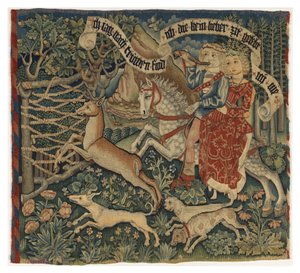 A Busca da Fidelidade, c.1475-1500 (tapeçaria) de German School