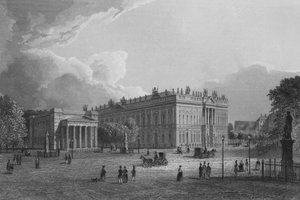 The Royal Guardhouse and the Armoury, Berlim (gravura em aço) de German School