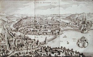 A Cidade de Lucerna, Suíça, de 