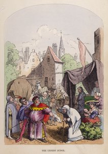 The Unjust Judge (cor litho) de German School