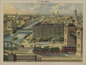 A cidade (cor litho) de German School