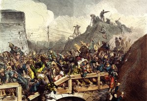 As tropas francesas derrotadas na batalha de Sedan, 1 de setembro de 1870