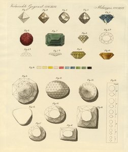 O diamante (gravação a cores) de German School