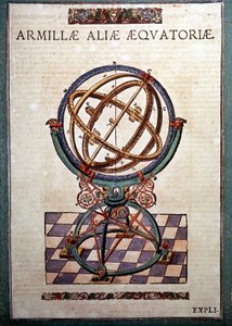 A esfera armilar equatorial em "Astronomiae instituatae machanicia" de Tycho Brahe (1546 - 1601), Wandsbeck de German School