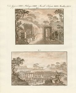 A, escavado, cidade, de, pompeii de German School
