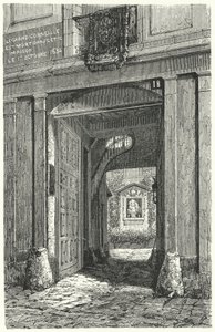 A casa em Paris onde o dramaturgo francês Pierre Corneille morreu em 1684 (gravura) de German School