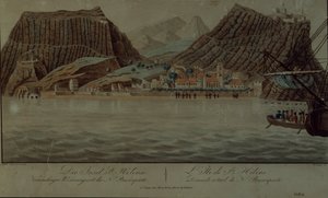 A ilha de Santa Helena (gravura) de German School