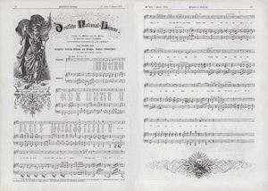 O hino nacional da Alemanha (gravura) de German School